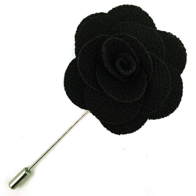 black flower accessories